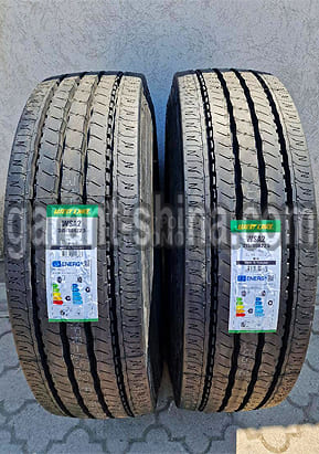 WestLake WSA2 (рулевая) 315/80 R22.5 156/153L 18PR - Фото протектора шин с этикетками